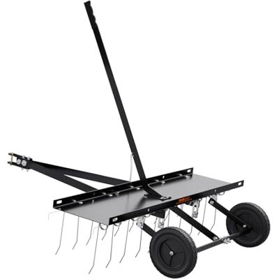 VEVOR Rastrello Erpici di traino 1015 mm, 20 denti in acciaio a molla per mountain bike o trimmer con manico di sollevamento per erba, fattoria giardino VEVOR Rastrello Erpici di traino 1015 mm, 20 denti in acciaio a molla per mountain bike o trimmer con manico di sollevamento per erba, fattoria giardino