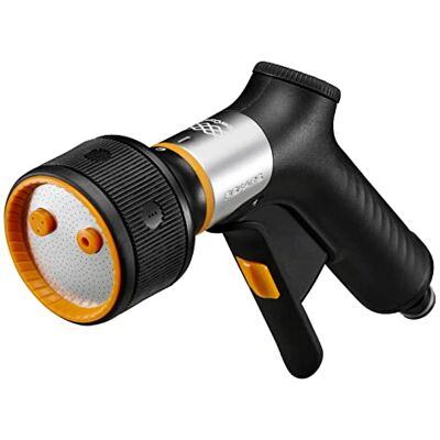 Fiskars Pistola per Irrigazione, FiberComp, 3 Funzioni, Flusso Regolabile di Continuo, Leva On/Off, Filtro dell'Acqua Rimovibile, FiberComp/Metallo, Misura Universale, Nero/Arancione, Fiskars Pistola per Irrigazione, FiberComp, 3 Funzioni, Flusso Regolabile di Continuo, Leva On/Off, Filtro dell'Acqua Rimovibile, FiberComp/Metallo, Misura Universale, Nero/Arancione,