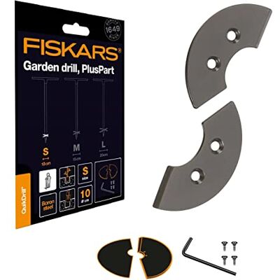 Fiskars Lame di ricambio per trivella manuale, Per buche fino a 100 mm, Argento, QuikDrill, S, Fiskars Lame di ricambio per trivella manuale, Per buche fino a 100 mm, Argento, QuikDrill, S,