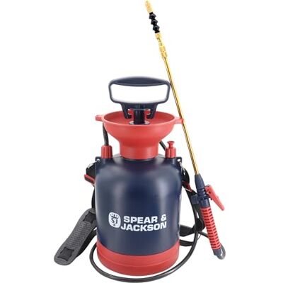 Jackson Nebulizzatore a Pressione Manuale da 3 Litri per Uso Generico, Pompa a Pressione con Lancia in Ottone Telescopica e Tracolla Jackson Nebulizzatore a Pressione Manuale da 3 Litri per Uso Generico, Pompa a Pressione con Lancia in Ottone Telescopica e Tracolla