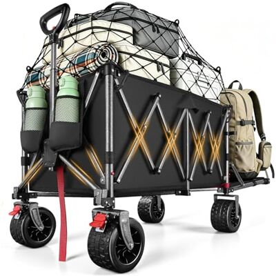 YEAUPE PRO XXXL Carrello Spiaggia, Carrellino con Grandi Ruote Girevoli a 360°, per tutti i terreni, con rete elastica inclusa. Ideale per trasporto outdoor e spiaggia, 200-300L 250KG, Nero Corvino YEAUPE PRO XXXL Carrello Spiaggia, Carrellino con Grandi Ruote Girevoli a 360°, per tutti i terreni, con rete elastica inclusa. Ideale per trasporto outdoor e spiaggia, 200-300L 250KG, Nero Corvino