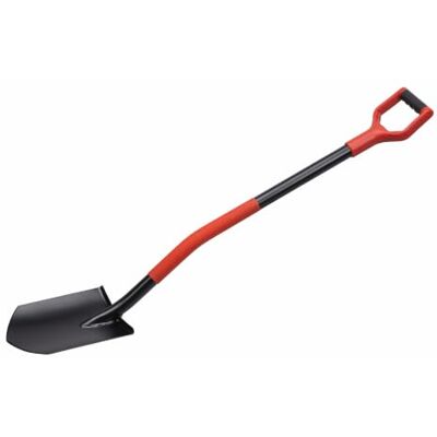 Meister Pala da giardinaggio a punta, robusta vanga per giardinaggio, extra Larghezza di lavoro di 195 mm, in acciaio al carbonio temprato, impugnatura ergonomica soft touch, per scavare e sollevare Meister Pala da giardinaggio a punta, robusta vanga per giardinaggio, extra Larghezza di lavoro di 195 mm, in acciaio al carbonio temprato, impugnatura ergonomica soft touch, per scavare e sollevare