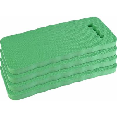 Meister Eva Set di 4 Cuscini per Ginocchia, 40 x 18 cm, per lavori di Giardinaggio e Come Base per Seduta, con Manico, Lavabile, Colore: Verde Meister Eva Set di 4 Cuscini per Ginocchia, 40 x 18 cm, per lavori di Giardinaggio e Come Base per Seduta, con Manico, Lavabile, Colore: Verde