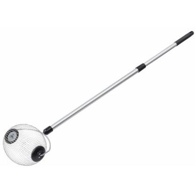 Meister Raccoglitore a rotelle, raccogli Frutta con cestello in Acciaio Inox, Funzione telescopica Meister Raccoglitore a rotelle, raccogli Frutta con cestello in Acciaio Inox, Funzione telescopica