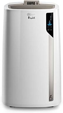 DeLonghi Pinguino Wi-Fi EL110ERF, Condizionatore Portatile Silenzioso, Funzione Deumidificatore, Classe Energetica A, Compatibile con Alexa e Google Assistant, Bianco