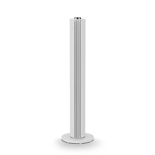 Rowenta Urban Cool, Ventilatore a Torre, 3 Velocità, Design sottile, Silenziosità 46 dBA, ampia oscillazione, Timer 1.8 h, Bianco