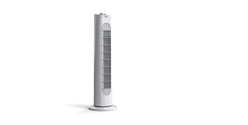 Beko Ventilatore a Torre, 50 W, 43 Decibel, 3 Velocità Bianco, 22x22xh76 cm