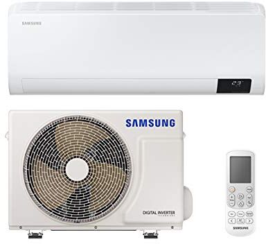 Samsung Luzon, Climatizzatore Monosplit Pompa di Calore, 9000 BTU, GAS R32, AR09TXHZAWKNEU+AR09TXHZAWKXEU, [Classe di efficienza energetica A++/A+]