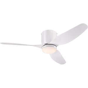 Westinghouse Ventilatore da soffitto per interni bianco da 117 cm Lighting Carla con luce e telecomando, fissaggio con luce LED dimmerabile con vetro smerigliato opale Westinghouse Ventilatore da soffitto per interni bianco da 117 cm Lighting Carla con luce e telecomando, fissaggio con luce LED dimmerabile con vetro smerigliato opale