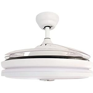 Bastilipo Estoril Ventilatore da soffitto con Luce Telecomando, 3 Colori LED-Audio Bluetooth-Gama Luxury, Bianco, Diametro Totale 106 cm Bastilipo Estoril Ventilatore da soffitto con Luce Telecomando, 3 Colori LED-Audio Bluetooth-Gama Luxury, Bianco, Diametro Totale 106 cm