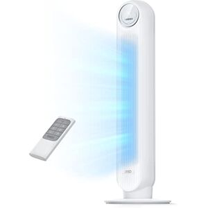 DREO Nomad One Tower Fan with Remote, 24ft/s Velocity Quiet Cooling Fan, 90° Oscillating 4 Speeds, Modes, 8H Timer, Bladeless Standing Floor Fans, White DREO Nomad One Tower Fan with Remote, 24ft/s Velocity Quiet Cooling Fan, 90° Oscillating 4 Speeds, Modes, 8H Timer, Bladeless Standing Floor Fans, White