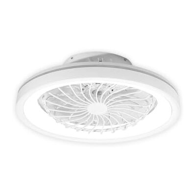 Zephir Ventilatore Plafoniera LED 40W Con Telecomando, RGB E CCT, Corpo Rotante 360°, 6 Velocità, Funzione Reverse, Timer, 7 Pale Trasparenti Zephir Ventilatore Plafoniera LED 40W Con Telecomando, RGB E CCT, Corpo Rotante 360°, 6 Velocità, Funzione Reverse, Timer, 7 Pale Trasparenti
