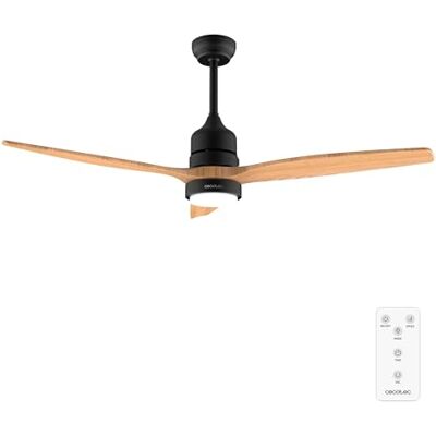 Cecotec Ventilatore da Soffitto con Luce e Telecomando 52" EnergySilence Aero 5230 Black&LightWood, Motore DC 40W, 3 Pale, LED, Altezza Regolabile, Timer, 6 Velocità, Modalità Winter/Summer Cecotec Ventilatore da Soffitto con Luce e Telecomando 52" EnergySilence Aero 5230 Black&LightWood, Motore DC 40W, 3 Pale, LED, Altezza Regolabile, Timer, 6 Velocità, Modalità Winter/Summer