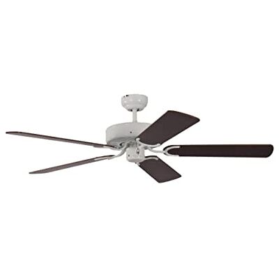 Pepeo Gmbh Ventilatore da Soffitto Potkuri, Bianco / Mogano, 132 Cm Pepeo Gmbh Ventilatore da Soffitto Potkuri, Bianco / Mogano, 132 Cm