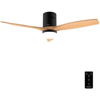 Cecotec Ventilatore da soffitto con luce e telecomando da 52" EnergySilence Aero 5600 Classic Black&LightWood. Motore DC 40 W, 3 pale, luce LED, timer, 6 velocità, modalità Winter/Summer Cecotec Ventilatore da soffitto con luce e telecomando da 52" EnergySilence Aero 5600 Classic Black&LightWood. Motore DC 40 W, 3 pale, luce LED, timer, 6 velocità, modalità Winter/Summer