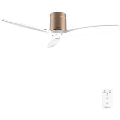 Cecotec Ventilatore da soffitto con telecomando da 52" EnergySilence Aero 5400 Classic Gold&White. 40 W, motore DC, diametro 52", 3 pale, telecomando, 6 velocità, timer, 2 modalità Cecotec Ventilatore da soffitto con telecomando da 52" EnergySilence Aero 5400 Classic Gold&White. 40 W, motore DC, diametro 52", 3 pale, telecomando, 6 velocità, timer, 2 modalità