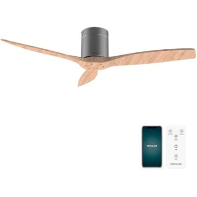 Cecotec Ventilatori da Soffitto EnergySilence Aero 5500 Aqua IronLightWood Connected. 40 W, Diametro 132 cm, Wi-Fi, Protezione IP44, Timer 8 Ore, 3 Pale, 6 Velocità, Estate/Inverno Cecotec Ventilatori da Soffitto EnergySilence Aero 5500 Aqua IronLightWood Connected. 40 W, Diametro 132 cm, Wi-Fi, Protezione IP44, Timer 8 Ore, 3 Pale, 6 Velocità, Estate/Inverno