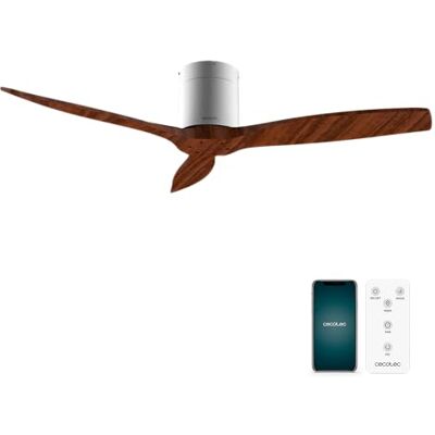Cecotec Ventilatore da Soffitto con Telecomando 52" EnergySilence 5400 Classic Iron&DarkWood, Motore DC 40W, 3 Pale, 6 Velocità, Timer fino a 8h, Modalità Winter/Summer Cecotec Ventilatore da Soffitto con Telecomando 52" EnergySilence 5400 Classic Iron&DarkWood, Motore DC 40W, 3 Pale, 6 Velocità, Timer fino a 8h, Modalità Winter/Summer