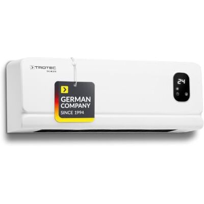TROTEC TFC-W 27 E Termoventilatore da parete Termoventilatore in ceramica per montaggio a parete, riscaldamento e ventilazione, IP44, controllo termostato TROTEC TFC-W 27 E Termoventilatore da parete Termoventilatore in ceramica per montaggio a parete, riscaldamento e ventilazione, IP44, controllo termostato