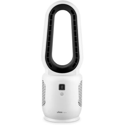 Ufesa Ventilatore da Tavolo Senza Pale Nara, Ricaricabile, 10W, USB-C, 3 Velocità, Display LED, Batteria 2200 mAh, Uso con o senza Cavo, Ricarica Rapida, Compatto Ufesa Ventilatore da Tavolo Senza Pale Nara, Ricaricabile, 10W, USB-C, 3 Velocità, Display LED, Batteria 2200 mAh, Uso con o senza Cavo, Ricarica Rapida, Compatto