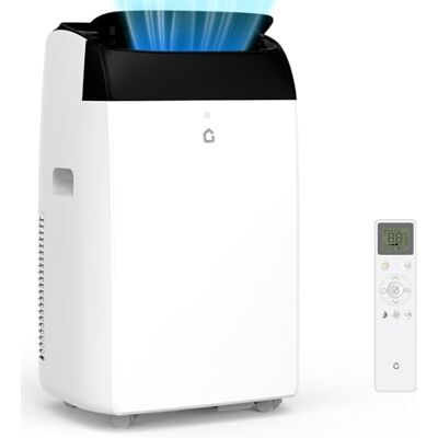 GarveeTech Condizionatore mobile 4 in 1 10000 BTU – Raffreddamento, deumidificazione, ventilazione, modalità Follow-Me – 2 velocità, timer 24 ore, silenzioso <50 dB, gas R290, efficienza A++ GarveeTech Condizionatore mobile 4 in 1 10000 BTU – Raffreddamento, deumidificazione, ventilazione, modalità Follow-Me – 2 velocità, timer 24 ore, silenzioso <50 dB, gas R290, efficienza A++