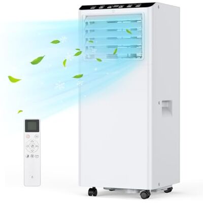 GarveeTech Condizionatore mobile 7000 BTU 3 in 1 Raffreddamento, deumidificazione, ventilazione, silenzioso, risparmio energetico, installazione facile, gas ecologico R290 Ideale per casa/ufficio GarveeTech Condizionatore mobile 7000 BTU 3 in 1 Raffreddamento, deumidificazione, ventilazione, silenzioso, risparmio energetico, installazione facile, gas ecologico R290 Ideale per casa/ufficio