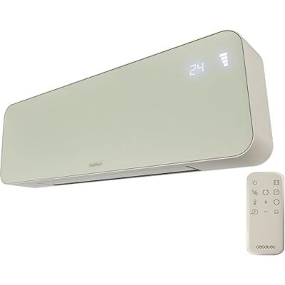 Cecotec Termoventilatore Ceramico da Parete con Telecomando ReadyWarm 3000 Textile. 2000W, 3 Modalità, Calore Uniforme, Oscillazione, LED, Timer, Sicurezza, Design Tessuto Moderno, Copertura 20m² Cecotec Termoventilatore Ceramico da Parete con Telecomando ReadyWarm 3000 Textile. 2000W, 3 Modalità, Calore Uniforme, Oscillazione, LED, Timer, Sicurezza, Design Tessuto Moderno, Copertura 20m²
