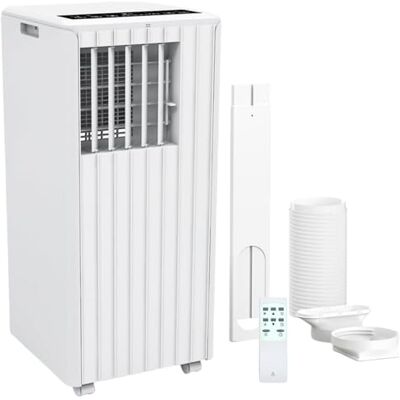 Garvee Climatizzatore mobile 7000 BTU, 3 in 1, modalità di raffreddamento e deumidificazione, modalità sleep, 2,0 kW, con tubo di scarico, telecomando, 24 ore, per ambienti fino a 18-25 m² Garvee Climatizzatore mobile 7000 BTU, 3 in 1, modalità di raffreddamento e deumidificazione, modalità sleep, 2,0 kW, con tubo di scarico, telecomando, 24 ore, per ambienti fino a 18-25 m²