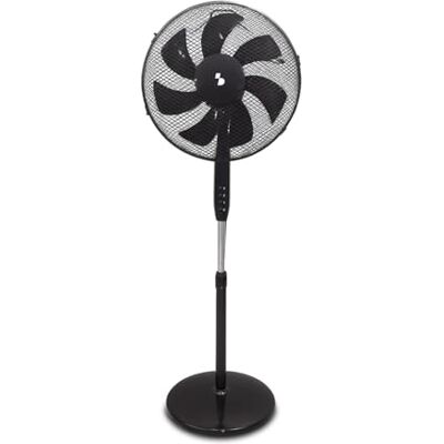 BEPER Ventilatore a Piantana 7 Pale 40 cm, Ventilatore da Terra con Oscillazione, 3 Velocità, Altezza Regolabile fino a 130 cm, Base Tonda Stabile, Nero BEPER Ventilatore a Piantana 7 Pale 40 cm, Ventilatore da Terra con Oscillazione, 3 Velocità, Altezza Regolabile fino a 130 cm, Base Tonda Stabile, Nero