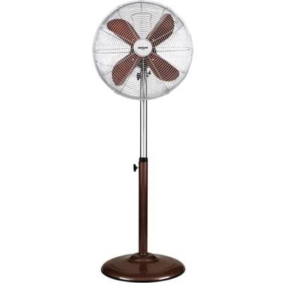 Bastilipo Palma Ventilatore da pavimento rotondo, 50 W, in acciaio inox, 3 velocità, colore: cioccolato Bastilipo Palma Ventilatore da pavimento rotondo, 50 W, in acciaio inox, 3 velocità, colore: cioccolato