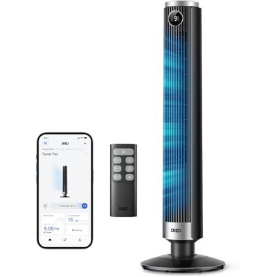 DREO Ventilatore a Torre Smart 554S, Ventilatore a Torre Regolabile 102–114cm per Camera, 8.4 m/s, Oscillazione 90°, Silenzioso 20 dB Dormire, 9 Velocità, 4 Modalità, Timer 12 h per Casa e Ufficio DREO Ventilatore a Torre Smart 554S, Ventilatore a Torre Regolabile 102–114cm per Camera, 8.4 m/s, Oscillazione 90°, Silenzioso 20 dB Dormire, 9 Velocità, 4 Modalità, Timer 12 h per Casa e Ufficio