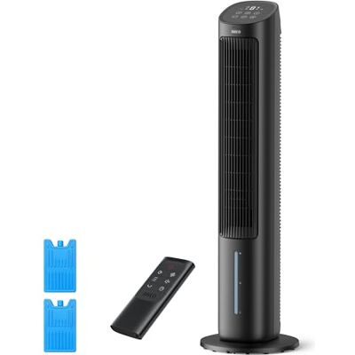 DREO Ventilatore a Torre Camera da Letto 40 Pollici, Ventilatore Soffiare Aria Fredda con Funzione Rotazione di 80° Serbatoio Acqua Rimovibile 3 Modalità 4 Velocità Telecomando Silenzioso B DREO Ventilatore a Torre Camera da Letto 40 Pollici, Ventilatore Soffiare Aria Fredda con Funzione Rotazione di 80° Serbatoio Acqua Rimovibile 3 Modalità 4 Velocità Telecomando Silenzioso B