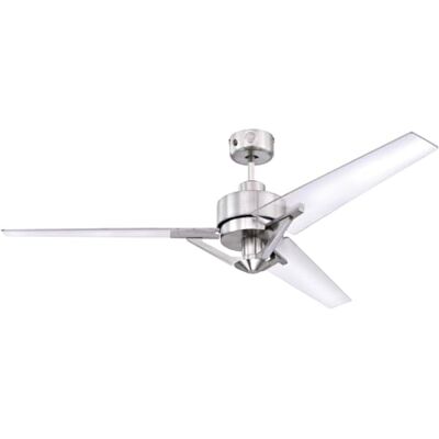 Westinghouse Lighting 72255 – Ventilatore da soffitto industriale e moderno Julien con telecomando, 137 cm, finitura in nichel spazzolato Westinghouse Lighting 72255 – Ventilatore da soffitto industriale e moderno Julien con telecomando, 137 cm, finitura in nichel spazzolato