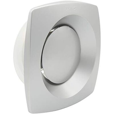 La Ventilazione Valvola di Ventilazione Regolabile di Ripresa Aria. Dimensioni 175x175 mm. Colore cromato satinato La Ventilazione Valvola di Ventilazione Regolabile di Ripresa Aria. Dimensioni 175x175 mm. Colore cromato satinato
