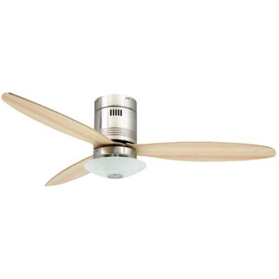 AireRyder Ventilatore da soffitto Aero con illuminazione e telecomando Nickel Satinato, 132 cm da AireRyder Ventilatore da soffitto Aero con illuminazione e telecomando Nickel Satinato, 132 cm da