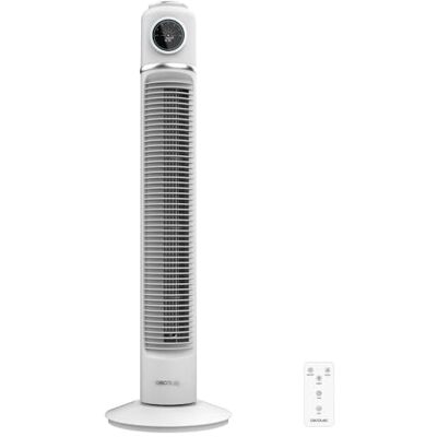 Cecotec Ventilatore a torre EnergySilence 1090 Skyline Retro Smart White da 81 cm, 40 W, display LED, touch e telecomando, 3 velocità, 3 modalità, timer 12 ore e oscillazione 72º Cecotec Ventilatore a torre EnergySilence 1090 Skyline Retro Smart White da 81 cm, 40 W, display LED, touch e telecomando, 3 velocità, 3 modalità, timer 12 ore e oscillazione 72º