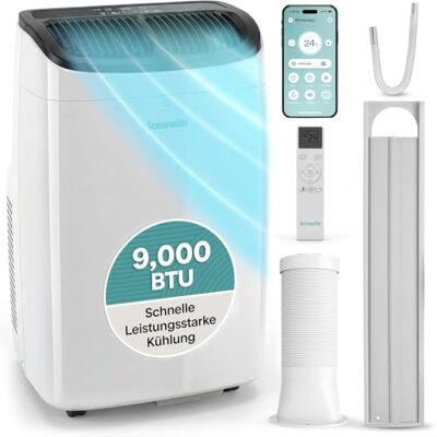 SereneLife Condizionatore Portatile 9000 BTU, Climatizzatore Portatile 3 in 1 con Deumidificatore e Ventilazione, Pinguino Condizionatore con WiFi, App e Kit Finestra Incluso, Casa, Ufficio SereneLife Condizionatore Portatile 9000 BTU, Climatizzatore Portatile 3 in 1 con Deumidificatore e Ventilazione, Pinguino Condizionatore con WiFi, App e Kit Finestra Incluso, Casa, Ufficio