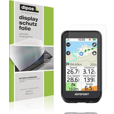 dipos 2x Pellicola Protettiva opaca per igpsport BiNavi Air Antiriflesso, riduce i riflessi, si adatta perfettamente, ultra sottile, antigraffio, senza bolle, anti impronte, autoadesiva dipos 2x Pellicola Protettiva opaca per igpsport BiNavi Air Antiriflesso, riduce i riflessi, si adatta perfettamente, ultra sottile, antigraffio, senza bolle, anti impronte, autoadesiva