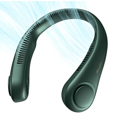 JISULIFE Ventilatore da Collo Portatile, 5 Velocità, 4000 mAh Ventilatore personale portatile a batteria, flessibile e ricaricabile, essenziale da viaggio, regalo per donne e uomini JISULIFE Ventilatore da Collo Portatile, 5 Velocità, 4000 mAh Ventilatore personale portatile a batteria, flessibile e ricaricabile, essenziale da viaggio, regalo per donne e uomini