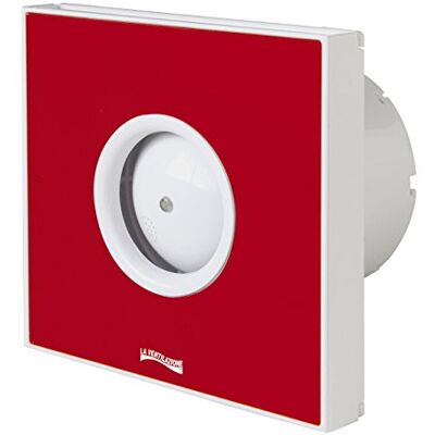 La Ventilazione Aspiratore Elicoidale Design Extra Piatto Rosso, per Foro diametro 100 mm / 4 La Ventilazione Aspiratore Elicoidale Design Extra Piatto Rosso, per Foro diametro 100 mm / 4