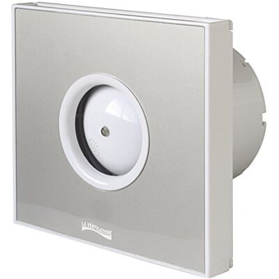 La Ventilazione Aspiratore Elicoidale Design Extra Piatto Grigio, per Foro diametro 100 mm / 4 La Ventilazione Aspiratore Elicoidale Design Extra Piatto Grigio, per Foro diametro 100 mm / 4