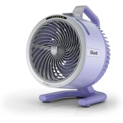 Shark FlexBreeze HydroGo, Ventilatore Portatile Senza Fili, Lilla Con Nebulizzatore, Silenzioso, Durevole, Modalità Con e Senza Filo, Compatto, 5 Impostazioni di Velocità Shark FlexBreeze HydroGo, Ventilatore Portatile Senza Fili, Lilla Con Nebulizzatore, Silenzioso, Durevole, Modalità Con e Senza Filo, Compatto, 5 Impostazioni di Velocità