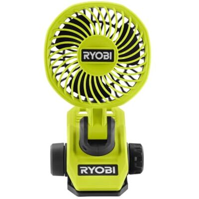 RYOBI Ventilatore a pinza al litio 4V USB Senza batteria o caricatore RCF4-0 RYOBI Ventilatore a pinza al litio 4V USB Senza batteria o caricatore RCF4-0