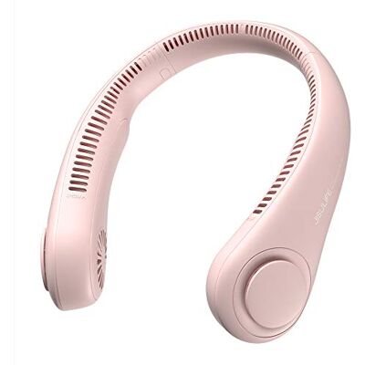 JISULIFE Ventilatore da Collo Portatile, 5 Velocità, 4000 mAh Ventilatore personale portatile a batteria, flessibile e ricaricabile, essenziale da viaggio, regalo per donne e uomini JISULIFE Ventilatore da Collo Portatile, 5 Velocità, 4000 mAh Ventilatore personale portatile a batteria, flessibile e ricaricabile, essenziale da viaggio, regalo per donne e uomini