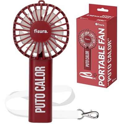 Fisura – Ventilatore portatile blu “air conditioning”. Ventilatore a mano ricaricabile con 3 velocità e laccetto. Ideale per estate, viaggi e uso quotidiano. 13,5 x 6 x 5 cm (Calor, rosso) Fisura – Ventilatore portatile blu “air conditioning”. Ventilatore a mano ricaricabile con 3 velocità e laccetto. Ideale per estate, viaggi e uso quotidiano. 13,5 x 6 x 5 cm (Calor, rosso)