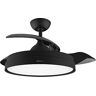 Cecotec Ventilatore da soffitto con spas retrattile e lampada EnergySilence Aero 4280 invisibile Black. 40 W, diametro 42" (106 cm), timer, 3 tonalità di luce, funzione estate-inverno, nero