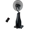 Mazda Energy Ventilatore nebulizzatore Clara 2.0 diametro 40 cm, capacità serbatoio 3,3 l, telecomando incluso, nebulizzatore programmabile, vassoio 360°, colore: Nero