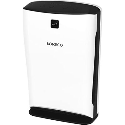 BONECO purificatore d'aria P340 con indicatore della qualità dell'aria e flusso d'aria regolato automaticamente aiuto immediato naturale per chi soffre di allergie, bianco BONECO purificatore d'aria P340 con indicatore della qualità dell'aria e flusso d'aria regolato automaticamente aiuto immediato naturale per chi soffre di allergie, bianco