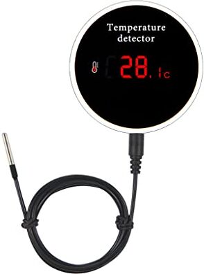 SENCKIT Sensore di temperatura WiFi, termometro intelligente: monitor digitale della temperatura con campione esterno impermeabile, allarme app e buzzer, batteria ricaricabile, per congelatore, refrigeratore,