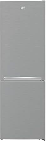 Beko Frigorifero con freezer, 3 cassetti congelatore, 38 dB, acciaio inox